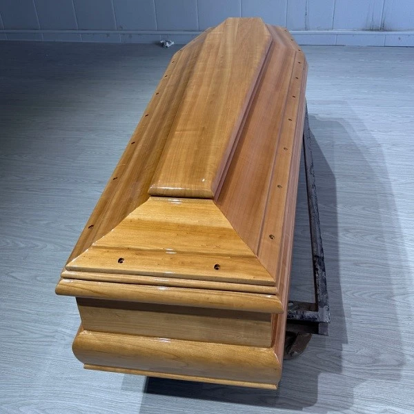 solid wood coffin